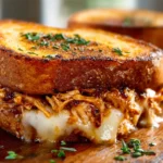 BBQ Chicken Grilled Cheese Sandwich