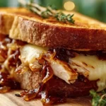 BBQ Chicken Melt Caramelized Onions