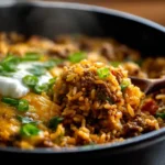 Beef Taco Rice Skillet