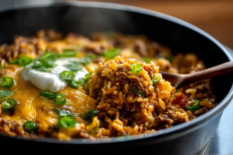 Beef Taco Rice Skillet