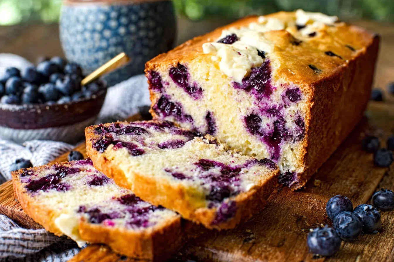 Blueberry Cream Cheese Loaf
