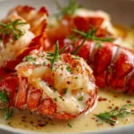 butter poached lobster