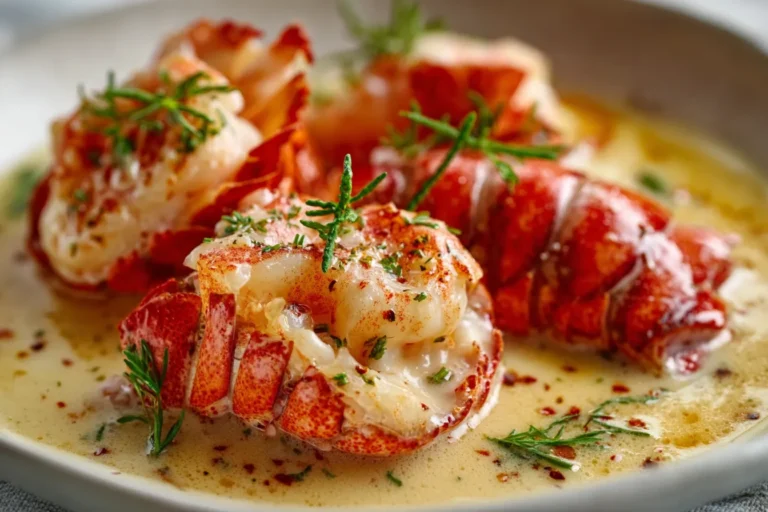 butter poached lobster