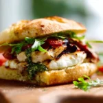 Chicken Mozzarella Skillet Sandwich