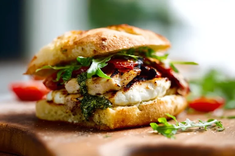 Chicken Mozzarella Skillet Sandwich