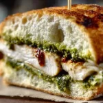 Chicken Pesto Melt Sandwich
