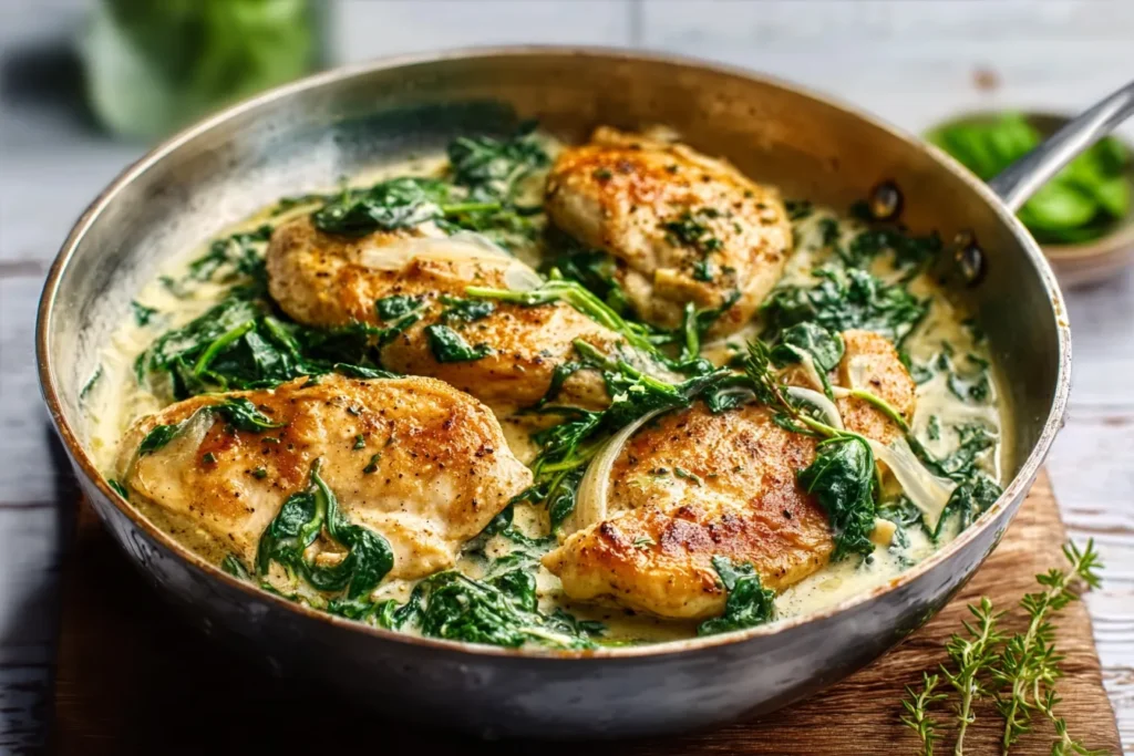 Creamy Garlic Spinach Chicken