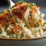 Creamy Onion Chicken Rice