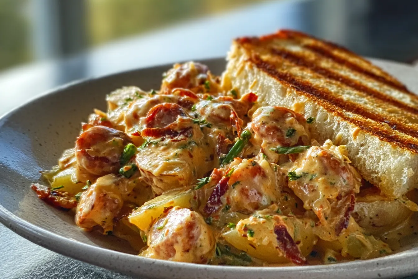 Creamy Sausage Potato Skillet