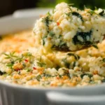 Creamy Spinach Rice Casserole