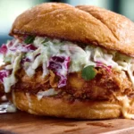 Crispy Chicken Coleslaw Sandwich