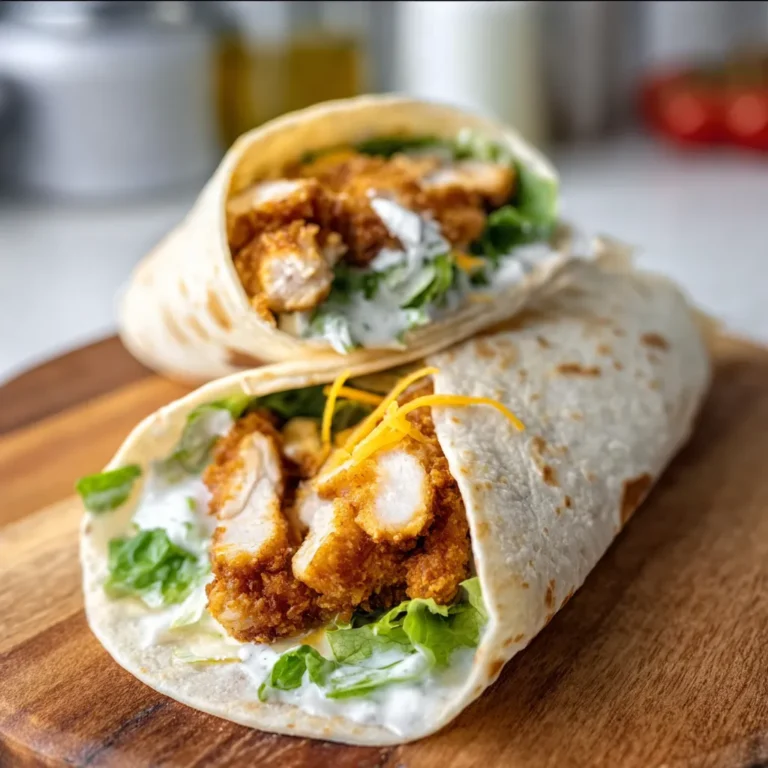 Crispy Chicken Ranch Wraps