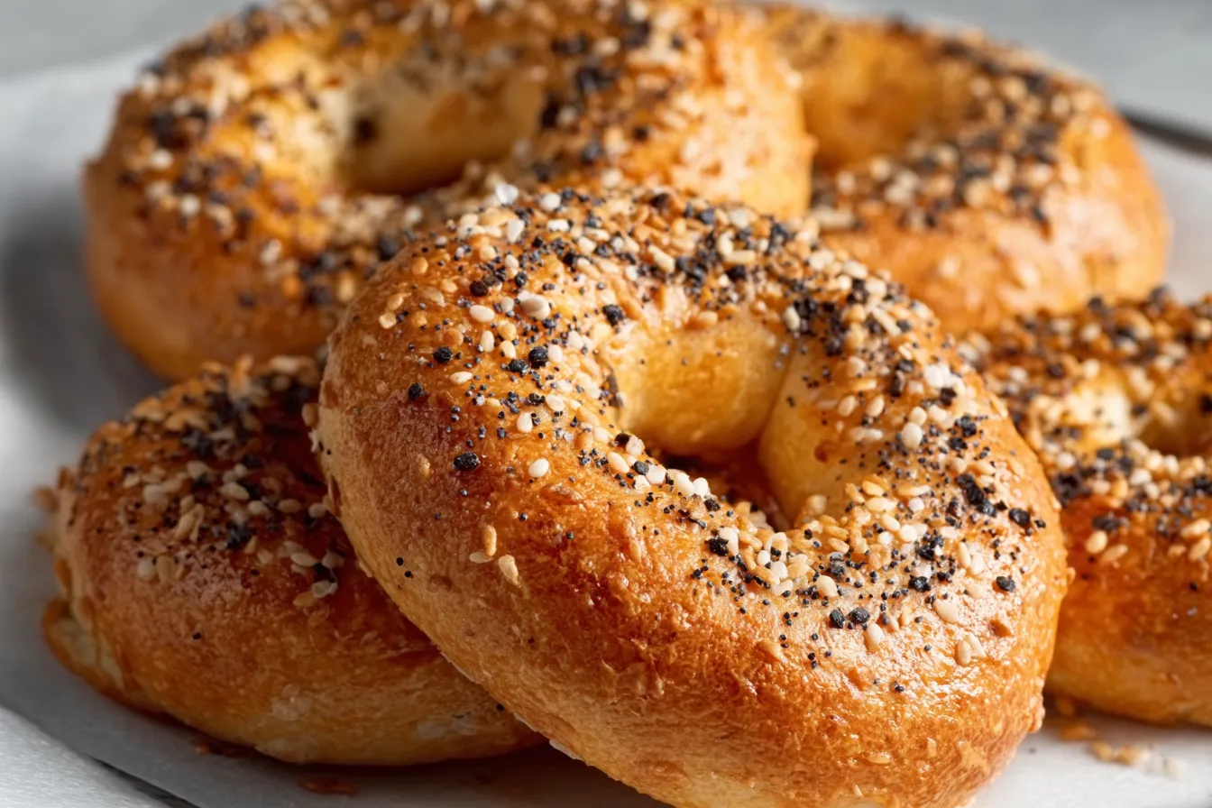 Fluffy & Healthy Greek Yogurt Bagels