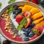 Healthy Fruit Smoothie Bowl (Meal Prep)