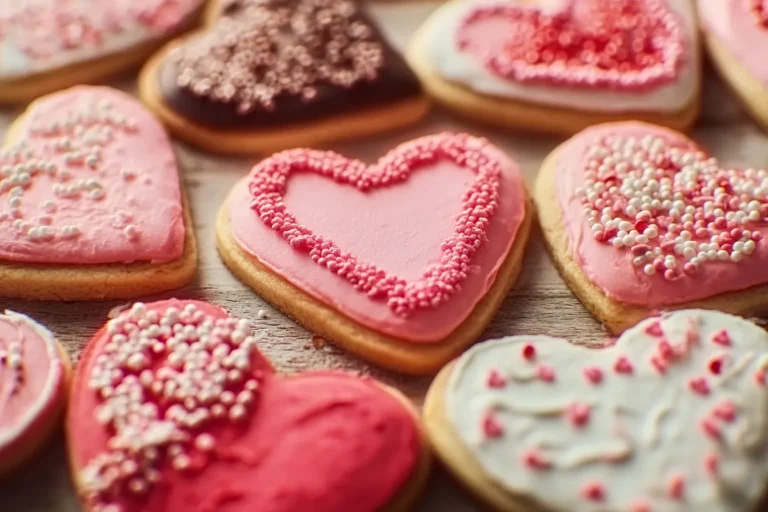 Heart-Shaped Valentine Cookies (No Chill Dough)