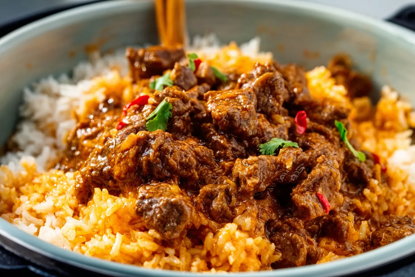 Instant Pot Dinner: Creamy Beef & Rice