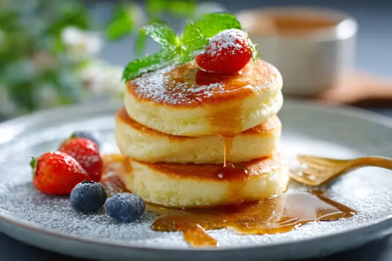 Japanese Style Fluffy Pancakes