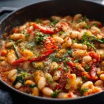 Mediterranean White Bean Skillet