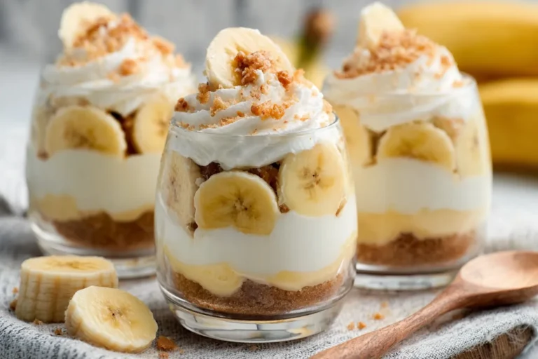No-Bake Banana Cream Dessert Cups