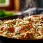 One-Pan Creamy Chicken with Rice
