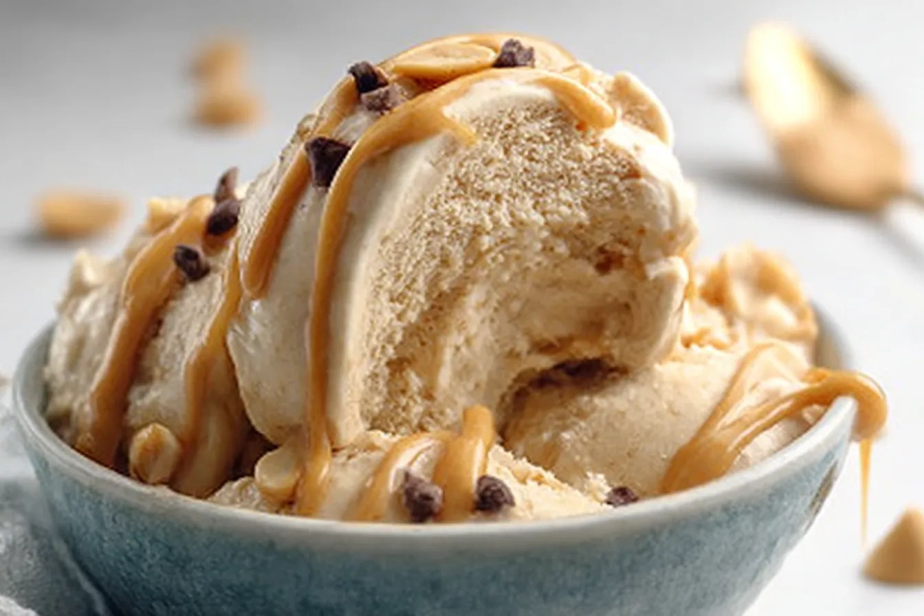 Peanut Butter Banana Protein Ice Cream