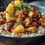pineapple chicken and rice