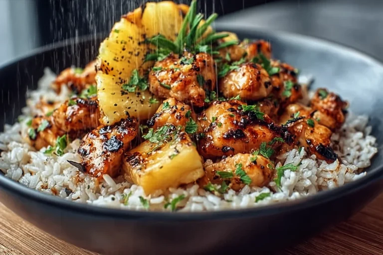 pineapple chicken and rice