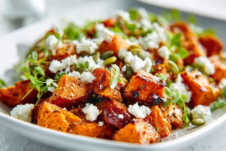 Roasted Sweet Potato & Feta Power Salad