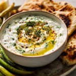 Savory Yogurt Herb Dip with Flatbread