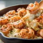 Shrimp Alfredo Rice Bake