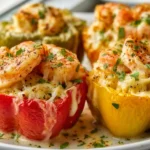 Shrimp Alfredo Stuffed Peppers