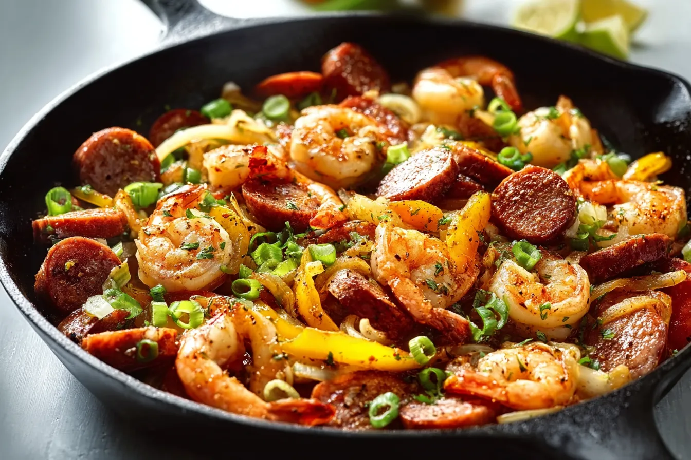 Shrimp and Sausage Skillet