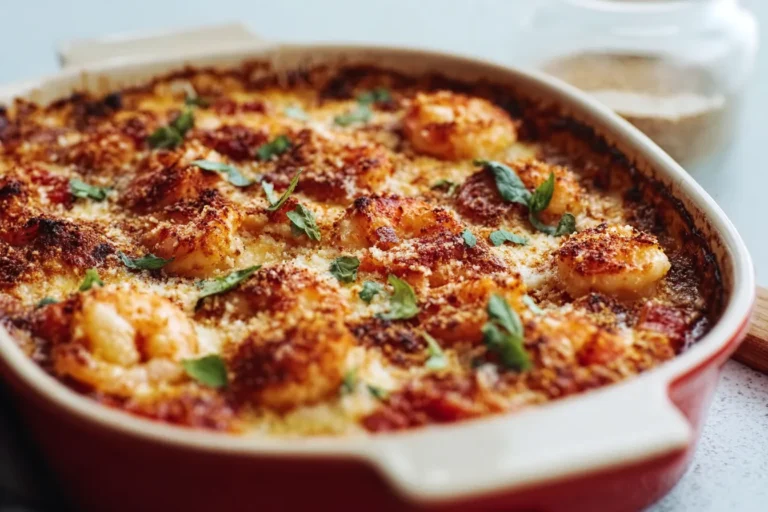 Shrimp Parmesan Bake