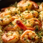 Shrimp Scampi Rice Bake