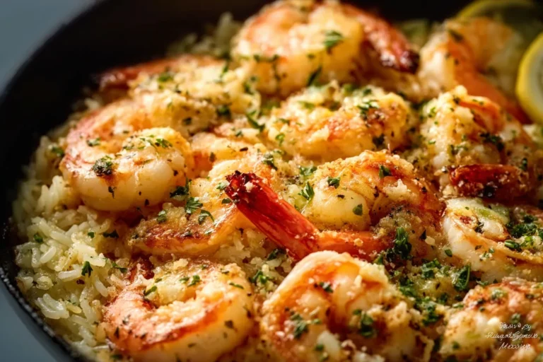 Shrimp Scampi Rice Bake