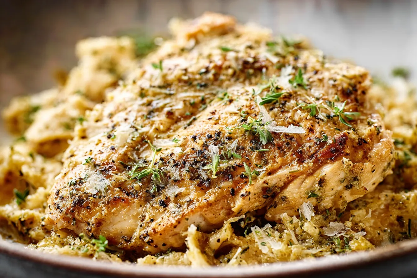 Slow Cooker Garlic Parmesan Chicken