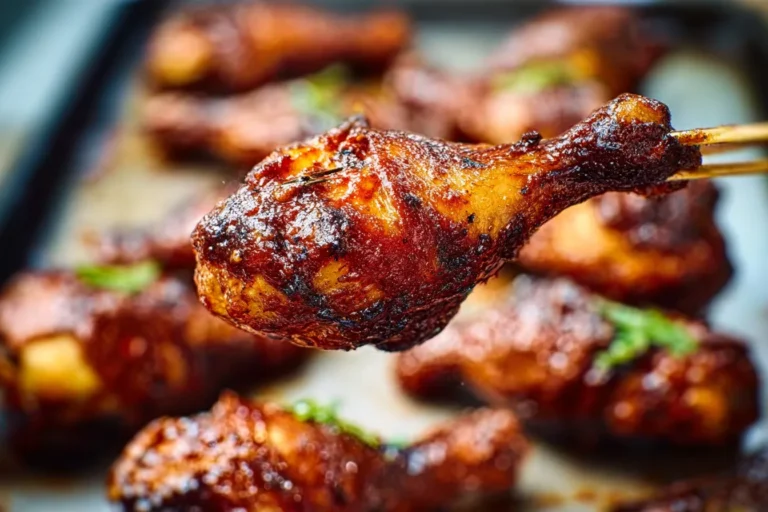 Smoked Chicken Drumsticks BBQ Glaze