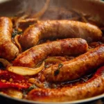 Smothered Sausage Onion Skillet