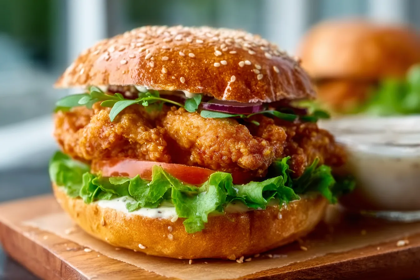 Spicy Chicken Sandwich Garlic Sauce
