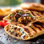 Stuffed Pita with Spiced Chicken