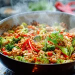 Sweet Chili Ground Chicken Stir-Fry