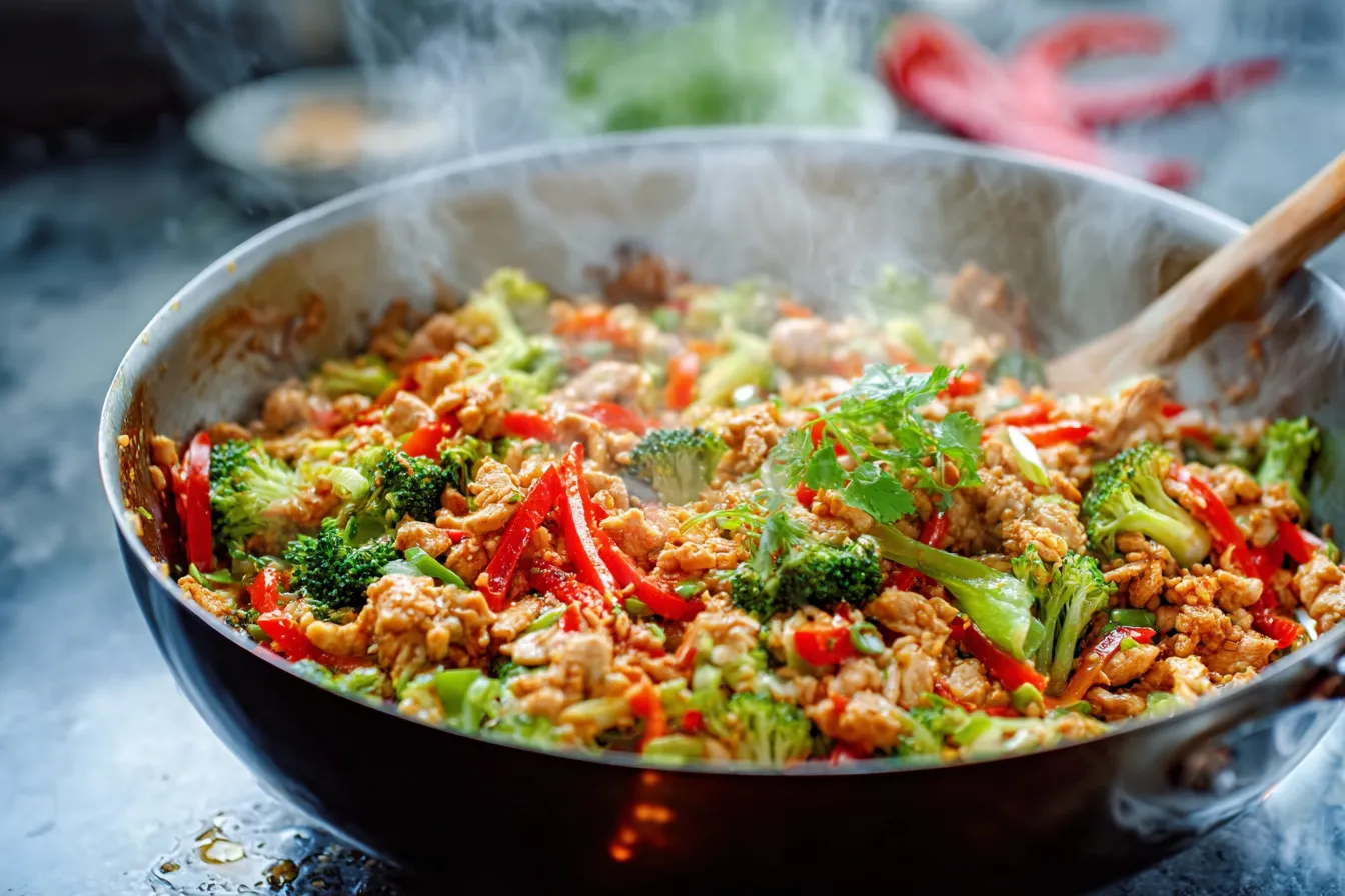 Sweet Chili Ground Chicken Stir-Fry