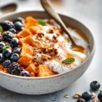 Sweet Potato Breakfast Bowl Honey Yogurt