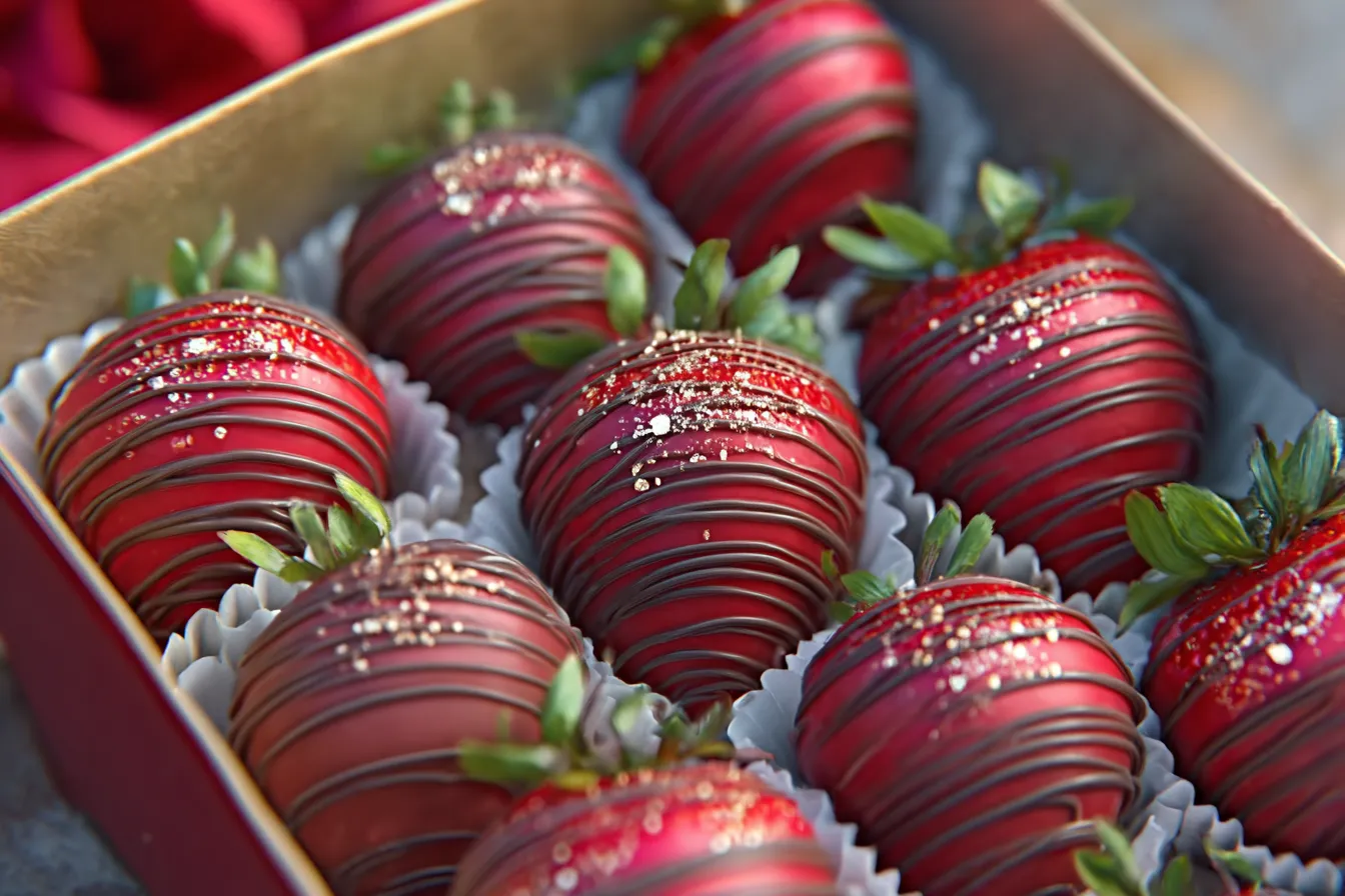 Valentine Chocolate Covered Strawberries Box