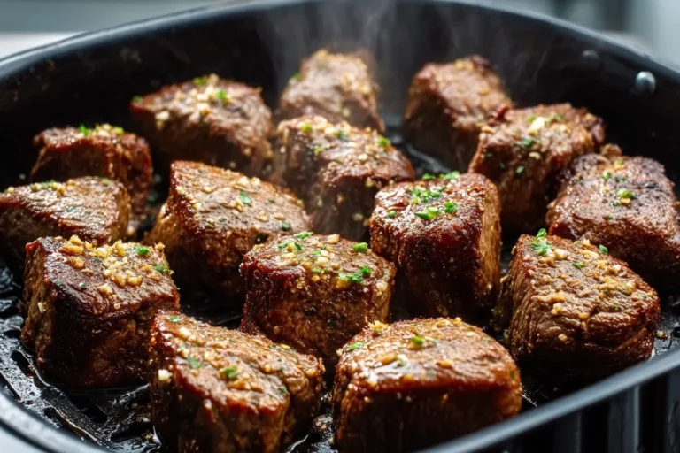 Air Fryer Steak Bites with Garlic Butter