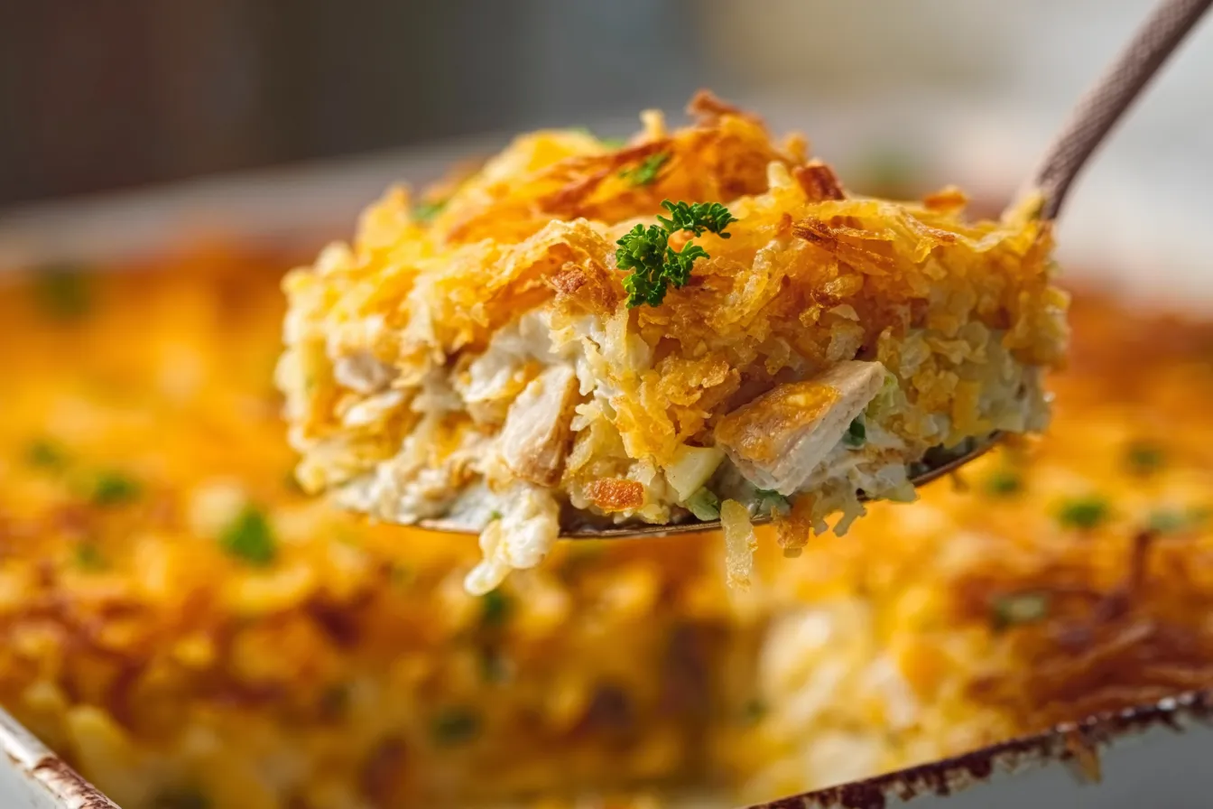 Cheesy Chicken and Hashbrown Bake