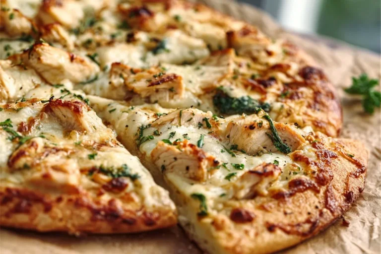 Chicken Alfredo Pizza
