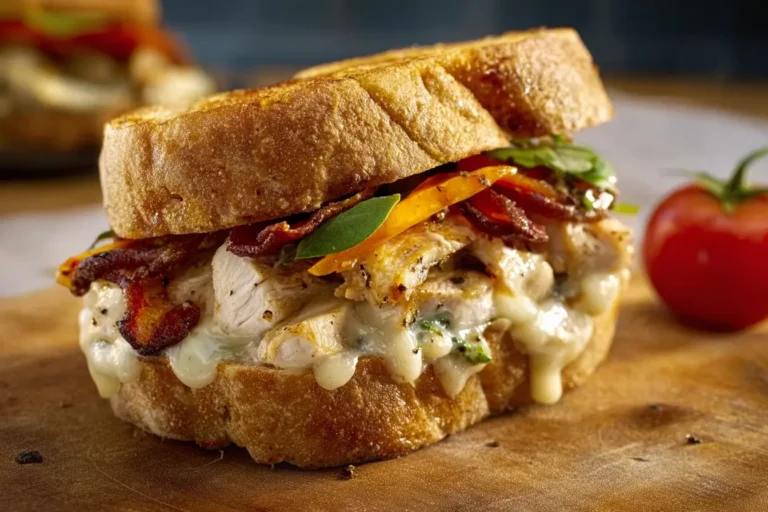 Chicken Bacon Alfredo Melt