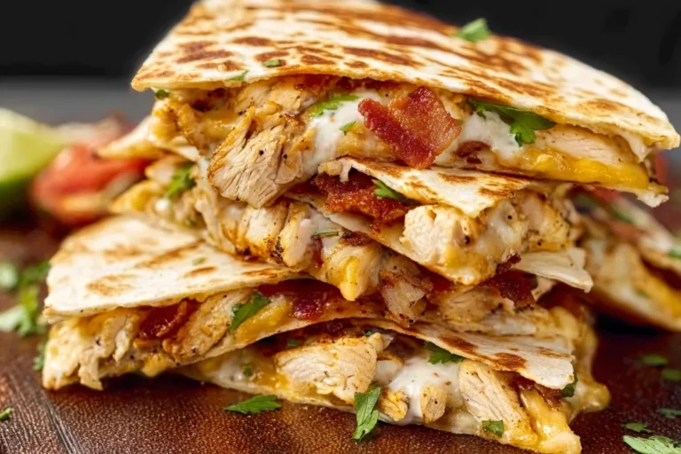 Chicken Bacon Ranch Quesadilla Melt