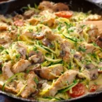 Creamy Chicken Zucchini Skillet (Low Carb)
